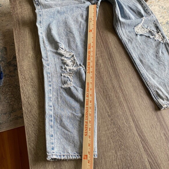 HIDDEN Bailey Vintage Wash Distressed Boyfriend 100% Cotton Jeans - Women's 29 - Picture 13 of 14